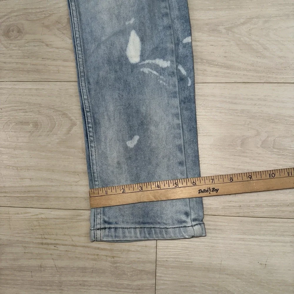 Levi's Skinny Taper Paint‎ Splatter Jeans size 31x29 Preppy Stretch Distressed
